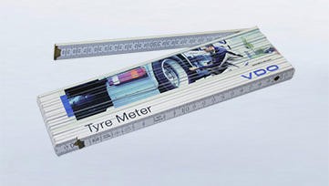 VDO ReifenMeter 4m Gliedermaßstab(Meterstab 4 m)